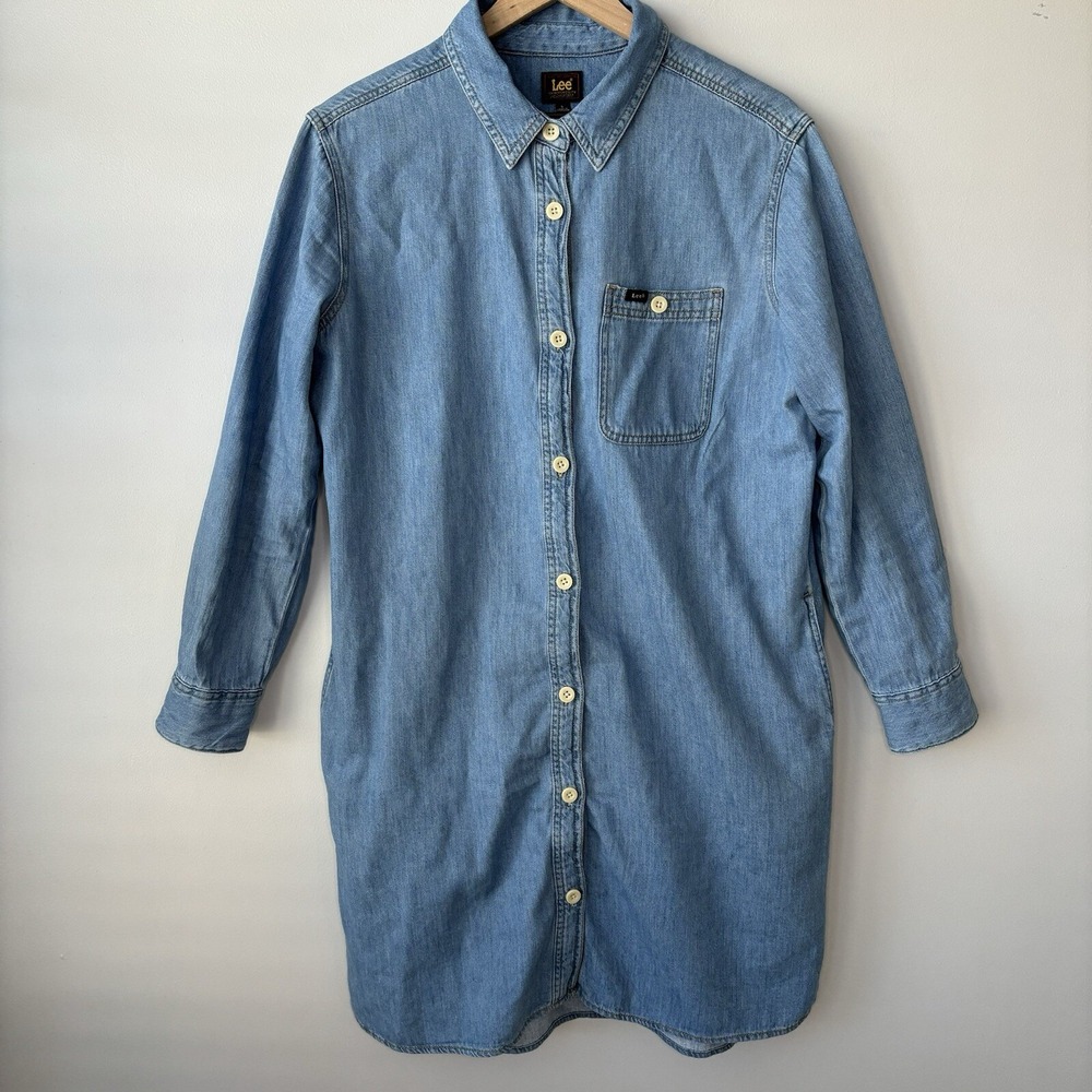 Lee Denim Button-Up Long Sleeve Dress